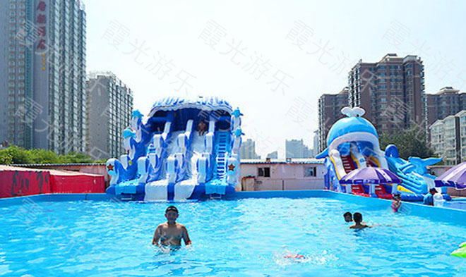 滦县大型充气泳池